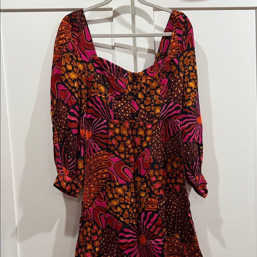 FARM Rio Colorful Floral Pattern Dress